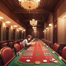Live dealer table at kaskusto studio Texas Poker table at kaskusto live studio